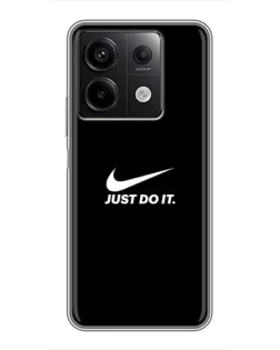 Чехол для Xiaomi Redmi Note 13 (5G) с картинкой «Минимализм от Nike»
