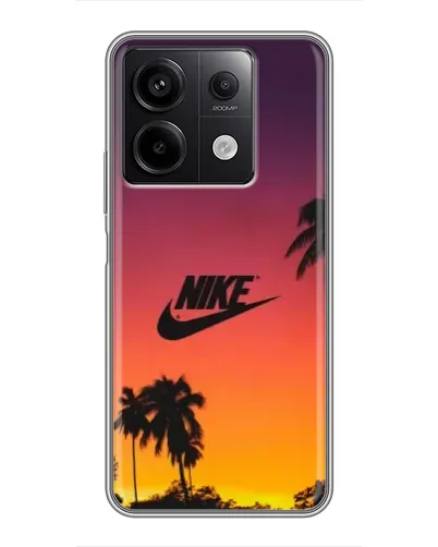 Чехол для Xiaomi Redmi Note 13 (5G) с картинкой «Nike на закате солнца»
