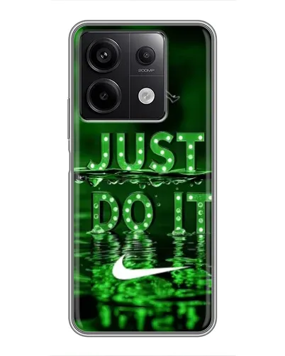 Чехол для Xiaomi Redmi Note 13 (5G) с картинкой «Зеленый неоновый Nike»