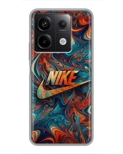 Чехол для Xiaomi Redmi Note 13 (5G) с картинкой «Nike в абстракции»