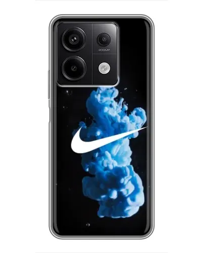 Чехол для Xiaomi Redmi Note 13 (5G) с картинкой «Nike и синий дым»