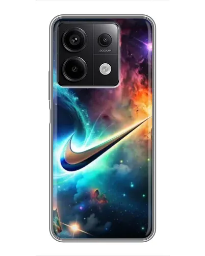 Чехол для Xiaomi Redmi Note 13 (5G) с картинкой «Космический Nike Swoosh»