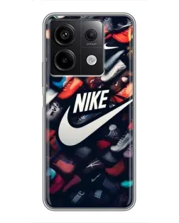 Чехол для Xiaomi Redmi Note 13 (5G) с картинкой «Коллекция кроссовок Nike»