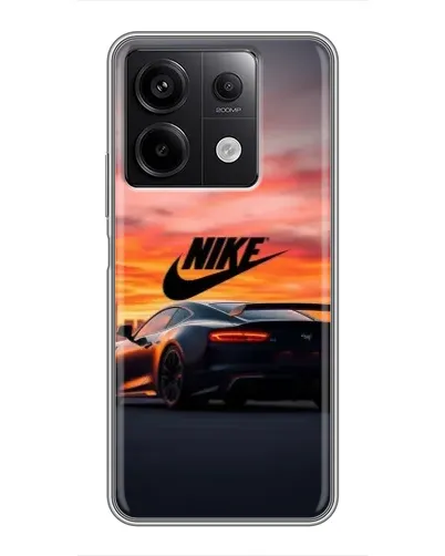 Чехол для Xiaomi Redmi Note 13 (5G) с картинкой «Nike и суперкар»