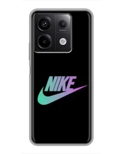 Чехол для Xiaomi Redmi Note 13 (5G) с картинкой «Nike — городская ночь»