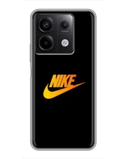 Чохол для Xiaomi Redmi Note 13 (5G) з картинкою «Золотий логотип Nike»