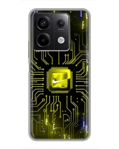 Чехол для Xiaomi Redmi Note 13 (5G) с картинкой «Nike — золотая искра»