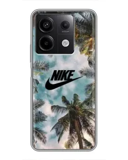 Чохол для Xiaomi Redmi Note 13 (5G) з картинкою «Тропічний принт Nike»