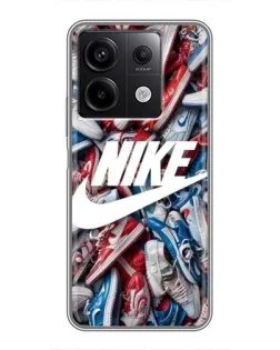 Чохол для Xiaomi Redmi Note 13 (5G) з картинкою «Колаж кросівок Найк»