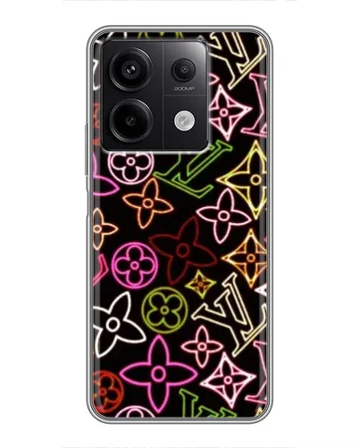 Чехол для Xiaomi Redmi Note 13 (5G) с картинкой «Неоновый микс Nike»