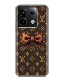 Чехол для Xiaomi Redmi Note 13 (5G) с картинкой «LV с бантом»