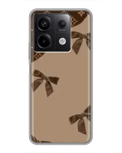 Чехол для Xiaomi Redmi Note 13 (5G) с картинкой «LV — кофейный атлас»