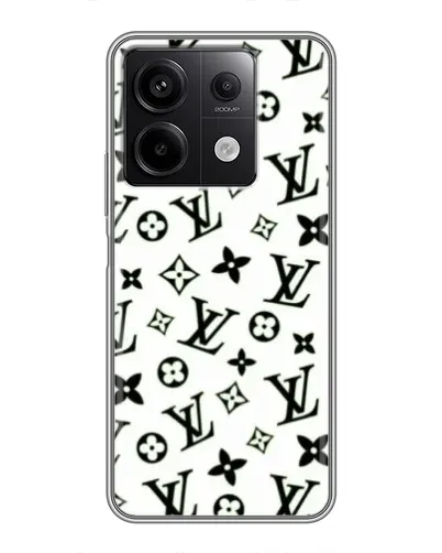 Чехол для Xiaomi Redmi Note 13 (5G) с картинкой «Монохромный хаос LV»
