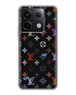 Чехол для Xiaomi Redmi Note 13 (5G) с картинкой «Цветная монограмма LV»