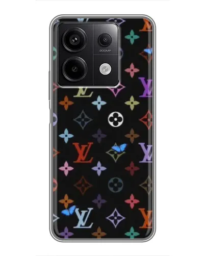 Чехол для Xiaomi Redmi Note 13 (5G) с картинкой «Цветная монограмма LV»