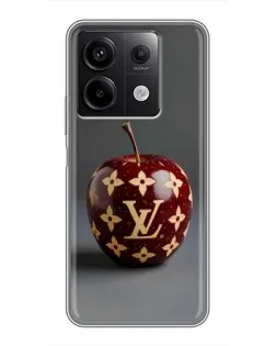 Чехол для Xiaomi Redmi Note 13 (5G) с картинкой «Красное яблоко LV»