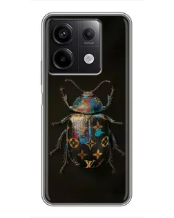 Чехол для Xiaomi Redmi Note 13 (5G) с картинкой «LV — мраморный принт»