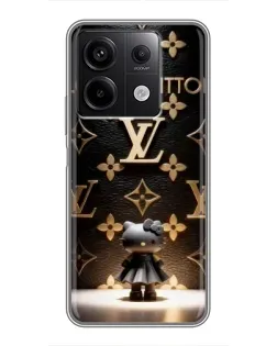 Чехол для Xiaomi Redmi Note 13 (5G) с картинкой «Монограмма с фигурой»