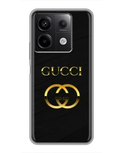 Чехол для Xiaomi Redmi Note 13 (5G) с картинкой «Золотой логотип Gucci» Чехол для Xiaomi Redmi Note 13 (5G) с картинкой «Золотой логотип Gucci»