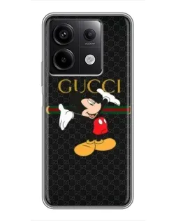 Чехол для Xiaomi Redmi Note 13 (5G) с картинкой «Микки Маус Gucci»