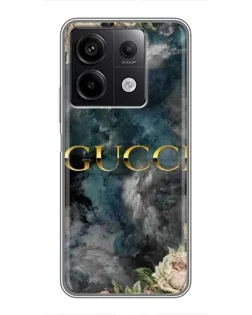 Чохол для Xiaomi Redmi Note 13 (5G) з картинкою «Абстрактні квіти Gucci»