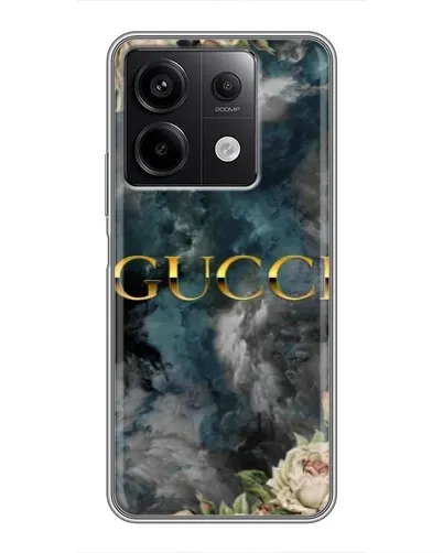 Чохол для Xiaomi Redmi Note 13 (5G) з картинкою «Абстрактні квіти Gucci» Чохол для Xiaomi Redmi Note 13 (5G) з картинкою «Абстрактні квіти Gucci»