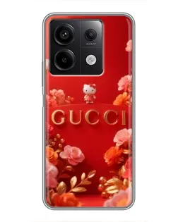 Чехол для Xiaomi Redmi Note 13 (5G) с картинкой «Gucci — золотой сад»