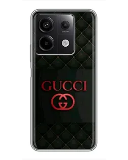 Чехол для Xiaomi Redmi Note 13 (5G) с картинкой «Gucci — стеганый черный»