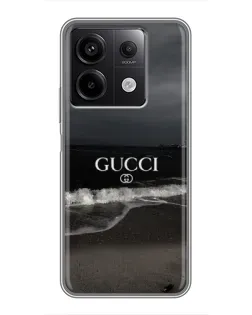 Чехол для Xiaomi Redmi Note 13 (5G) с картинкой «Gucci — морской прибой»