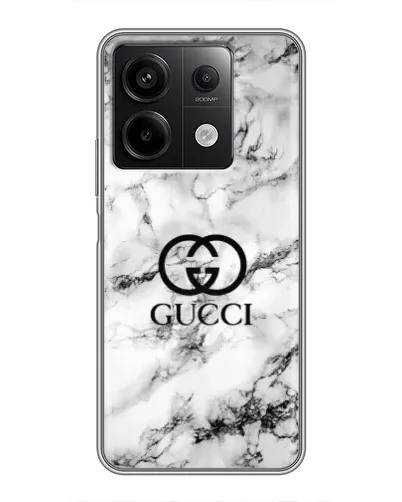 Чехол для Xiaomi Redmi Note 13 (5G) с картинкой «Gucci — мраморный шик» Чехол для Xiaomi Redmi Note 13 (5G) с картинкой «Gucci — мраморный шик»