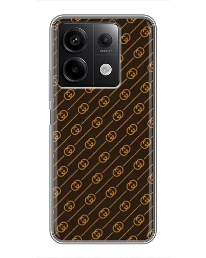 Чехол для Xiaomi Redmi Note 13 (5G) с картинкой «Gucci — золотые диагонали» Чехол для Xiaomi Redmi Note 13 (5G) с картинкой «Gucci — золотые диагонали»