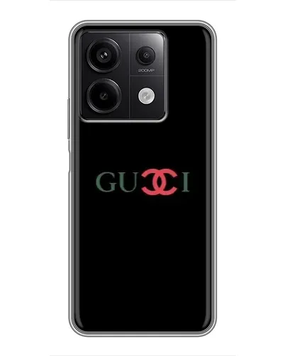Чехол для Xiaomi Redmi Note 13 (5G) с картинкой «Gucci — красный градиент» Чехол для Xiaomi Redmi Note 13 (5G) с картинкой «Gucci — красный градиент»