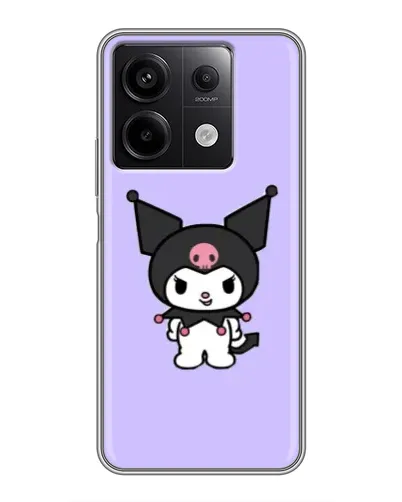 Чехол для Xiaomi Redmi Note 13 (5G) с картинкой «Kuromi — нежный фиолетовый»