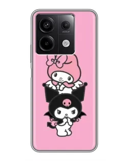 Чехол для Xiaomi Redmi Note 13 (5G) с картинкой «Трио My Melody и Kuromi» Чехол для Xiaomi Redmi Note 13 (5G) с картинкой «Трио My Melody и Kuromi»