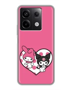Чехол для Xiaomi Redmi Note 13 (5G) с картинкой «Kuromi и My Melody» Чехол для Xiaomi Redmi Note 13 (5G) с картинкой «Kuromi и My Melody»
