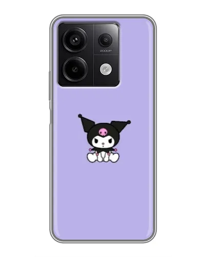 Чехол для Xiaomi Redmi Note 13 (5G) с картинкой «Kuromi — фиолетовый минимализм»