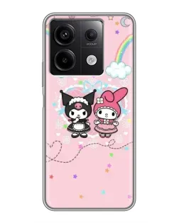 Чехол для Xiaomi Redmi Note 13 (5G) с картинкой «My Melody и Kuromi» Чехол для Xiaomi Redmi Note 13 (5G) с картинкой «My Melody и Kuromi»