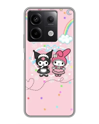Чехол для Xiaomi Redmi Note 13 (5G) с картинкой «My Melody и Kuromi»