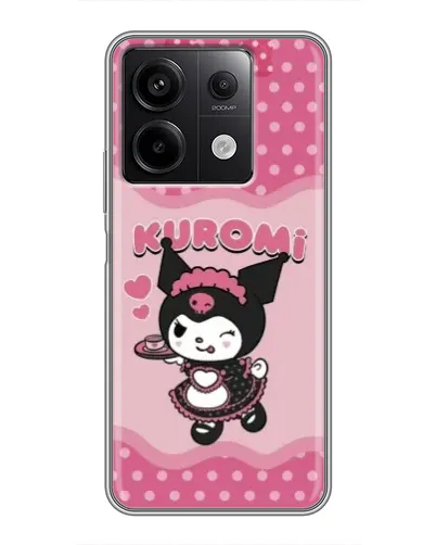Чехол для Xiaomi Redmi Note 13 (5G) с картинкой «Kuromi в очках»