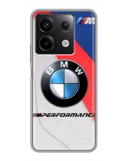 Чехол для Xiaomi Redmi Note 13 (5G) с картинкой «BMW Performance стиль» Чехол для Xiaomi Redmi Note 13 (5G) с картинкой «BMW Performance стиль»