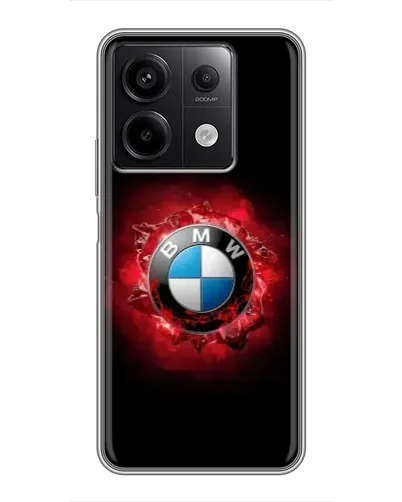 Чехол для Xiaomi Redmi Note 13 (5G) с картинкой «Логотип BMW — вспышка»