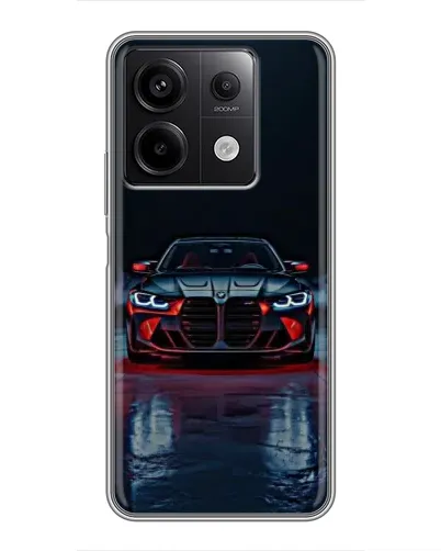 Чехол для Xiaomi Redmi Note 13 (5G) с картинкой «BMW на мокрой дороге»