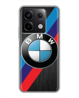 Чехол для Xiaomi Redmi Note 13 (5G) с картинкой «BMW M-stripes стиль»