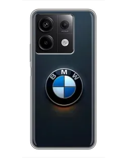 Чехол для Xiaomi Redmi Note 13 (5G) с картинкой «Логотип BMW — минимализм»