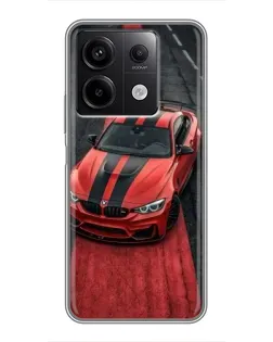Чехол для Xiaomi Redmi Note 13 (5G) с картинкой «BMW на красной дорожке»