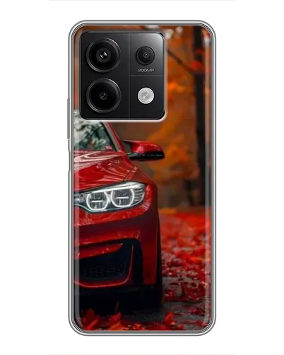 Чехол для Xiaomi Redmi Note 13 (5G) с картинкой «Осенняя BMW M4»