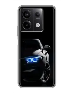 Чохол для Xiaomi Redmi Note 13 (5G) з картинкою «BMW — нічний погляд»