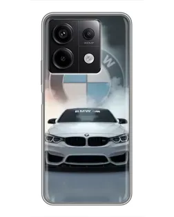 Чохол для Xiaomi Redmi Note 13 (5G) з картинкою «BMW в білому диму»