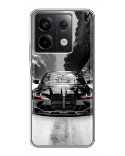 Чохол для Xiaomi Redmi Note 13 (5G) з картинкою «BMW — акварельний дрифт»
