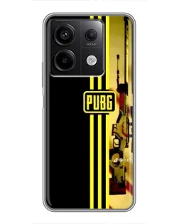 Чехол для Xiaomi Redmi Note 13 (5G) с картинкой «PUBG — камуфляжный шлем» Чехол для Xiaomi Redmi Note 13 (5G) с картинкой «PUBG — камуфляжный шлем»